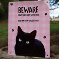Black Cat Metal Size
