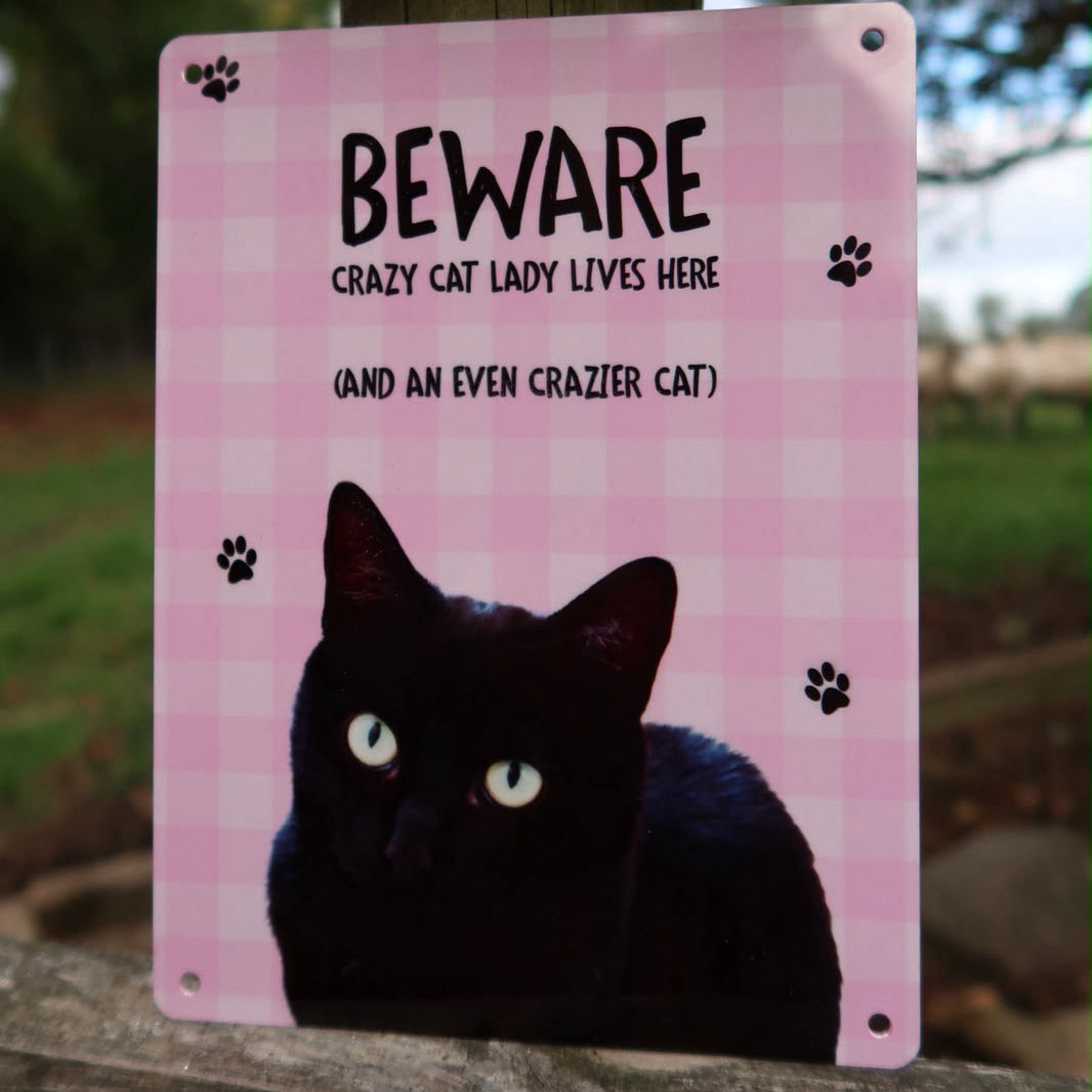 Black Cat Metal Size